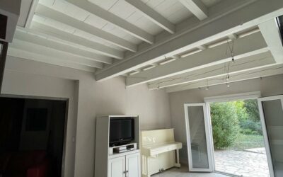 Chantier Souplex : Rénovation d’un plafond suite à dégâts des eaux