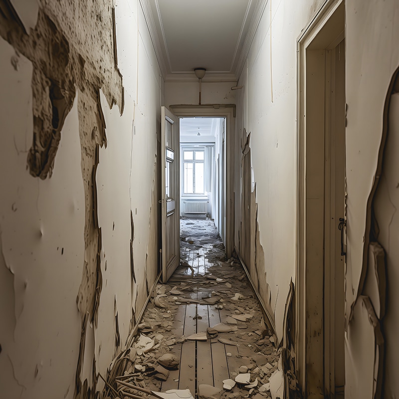 Peintre avec rouleau à peinture : préparation travaux Gros plan sur la main d'un peintre portant un gant blanc, tenant fermement le manche d'un rouleau à peinture neuf, en préparation d'une rénovation.